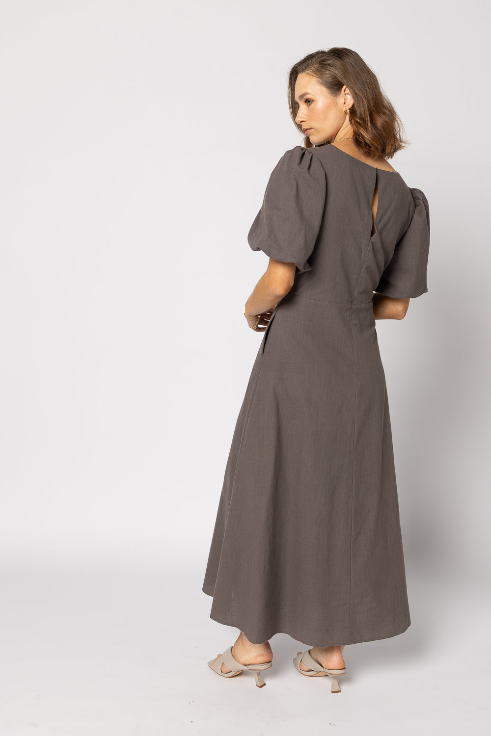 2182 - Halo Dress - Mayan Chocolate