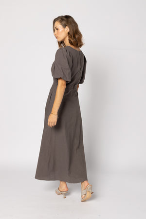 2182 - Halo Dress - Mayan Chocolate
