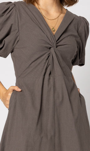 2182 - Halo Dress - Mayan Chocolate