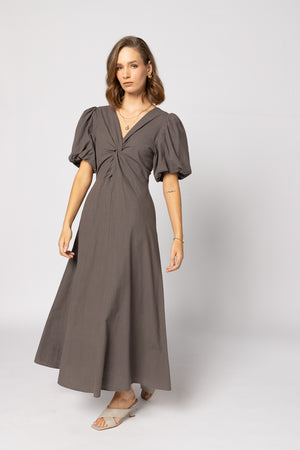 2182 - Halo Dress - Mayan Chocolate