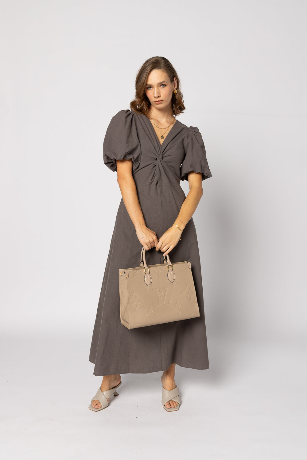 2182 - Halo Dress - Mayan Chocolate