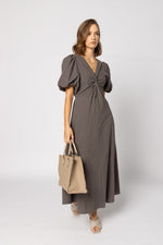 2182 - Halo Dress - Mayan Chocolate