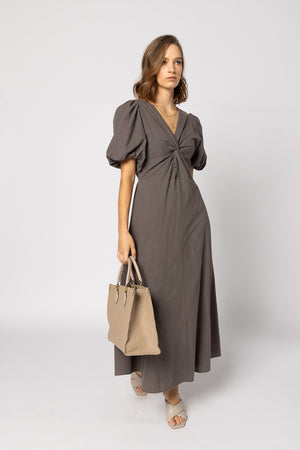 2182 - Halo Dress - Mayan Chocolate