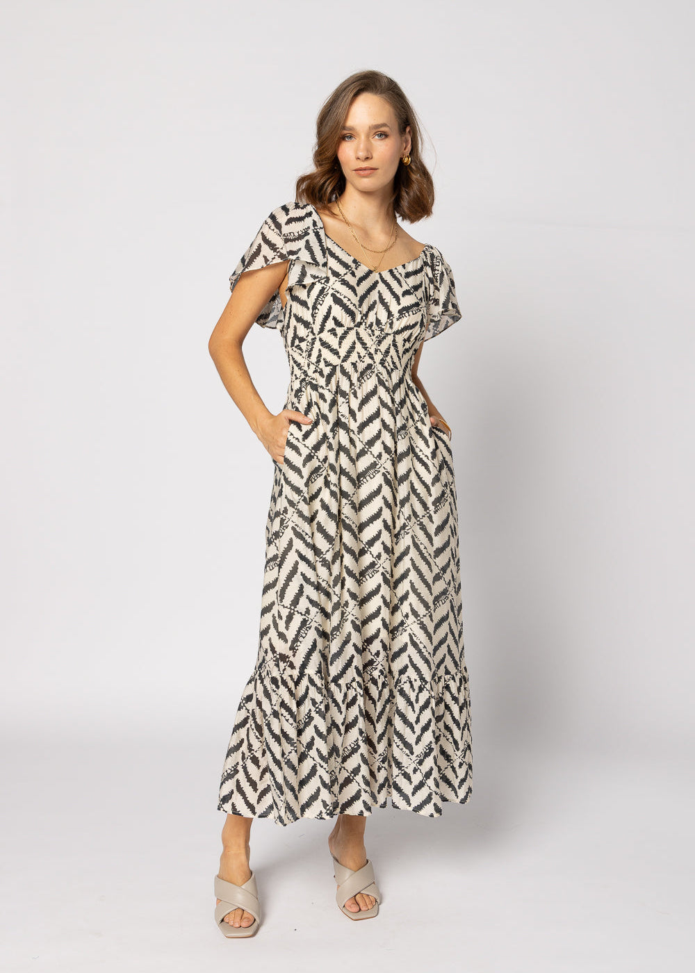 2183 - Miah Dress - Black Zebra