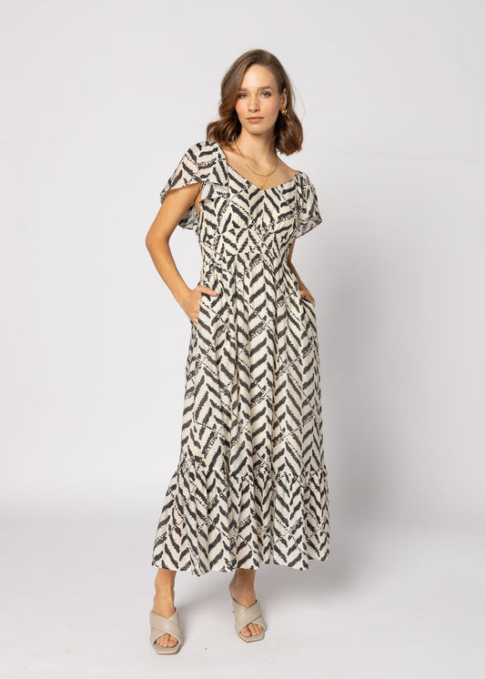 2183 - Miah Dress - Black Zebra