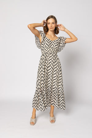 2183 - Miah Dress - Black Zebra