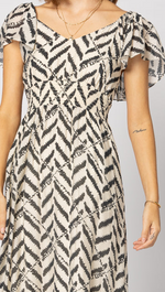 2183 - Miah Dress - Black Zebra