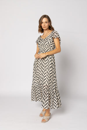 2183 - Miah Dress - Black Zebra