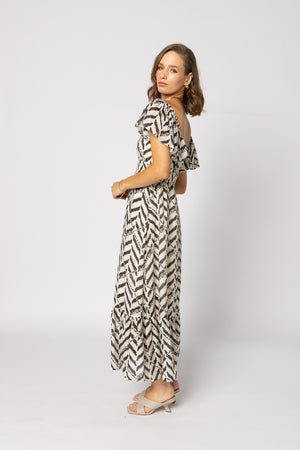 2183 - Miah Dress - Black Zebra