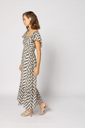 2183 - Miah Dress - Black Zebra
