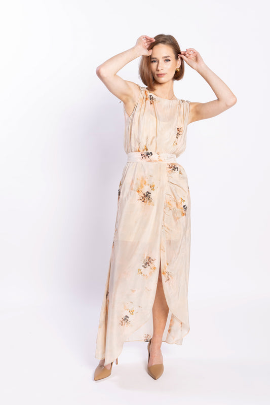 2184L - Grecia Dress - Softly Print