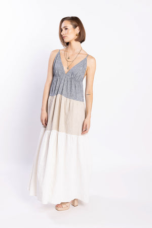 LOUGHLIN - 2193L - Descend Dress - Navy/Natural/White