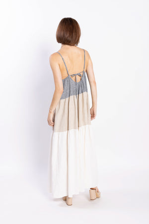 LOUGHLIN - 2193L - Descend Dress - Navy/Natural/White
