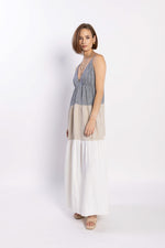 LOUGHLIN - 2193L - Descend Dress - Navy/Natural/White