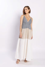 LOUGHLIN - 2193L - Descend Dress - Navy/Natural/White