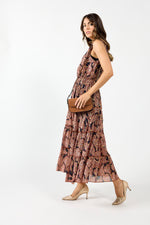 2199 - Athens Dress - Burgundy Metallic