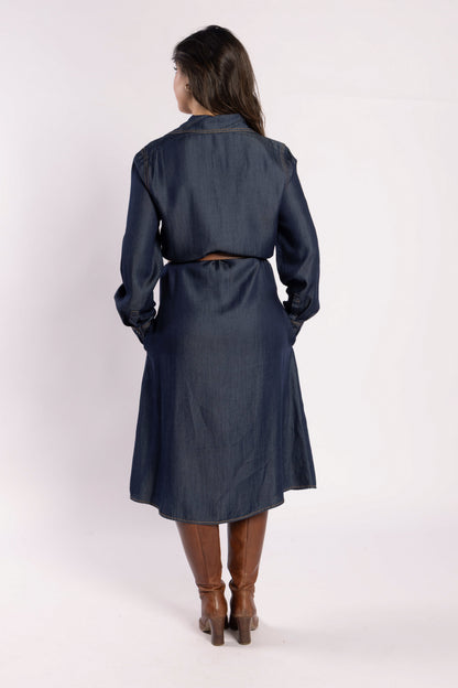 2211 - Denver Dress - Dark Denim