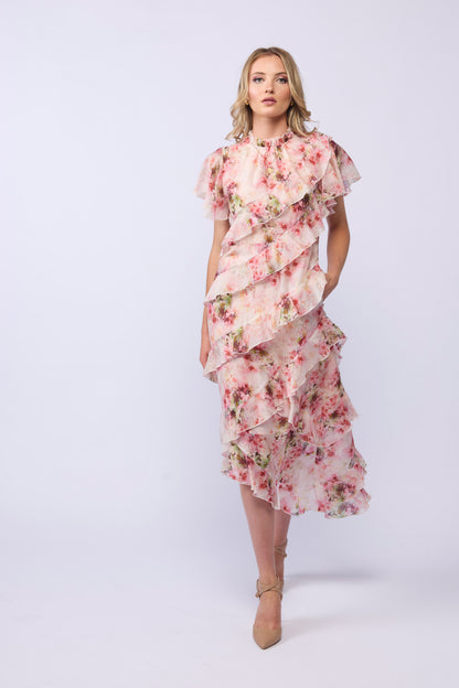*NEW ARRIVAL* 2220 - Freda Dress - Carnation