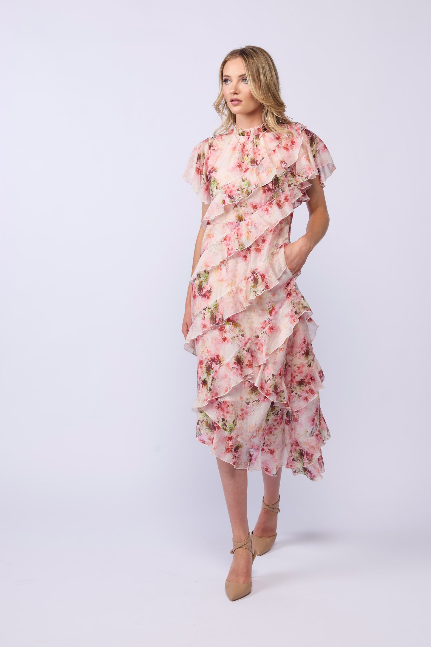 *NEW ARRIVAL* 2220 - Freda Dress - Carnation