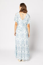 2223 - Breeze Dress - Blue Damask