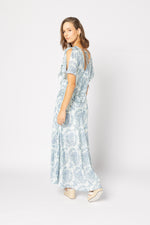 2223 - Breeze Dress - Blue Damask