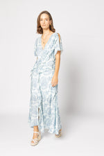2223 - Breeze Dress - Blue Damask