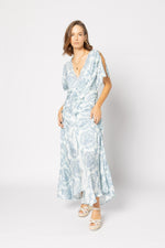 2223 - Breeze Dress - Blue Damask