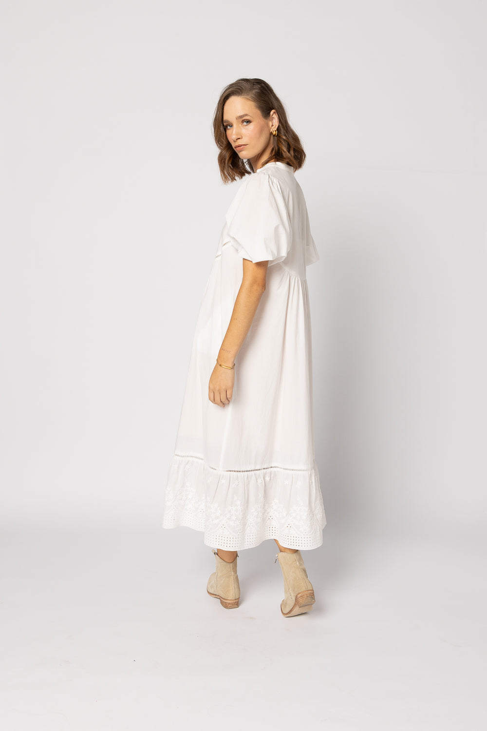 2225 - Josephine Dress - White