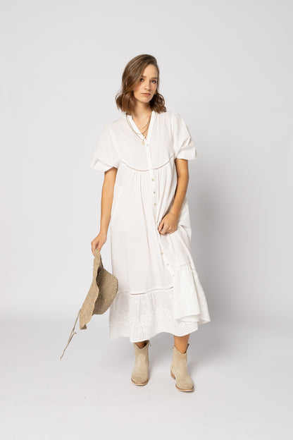 2225 - Josephine Dress - White