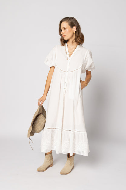 2225 - Josephine Dress - White