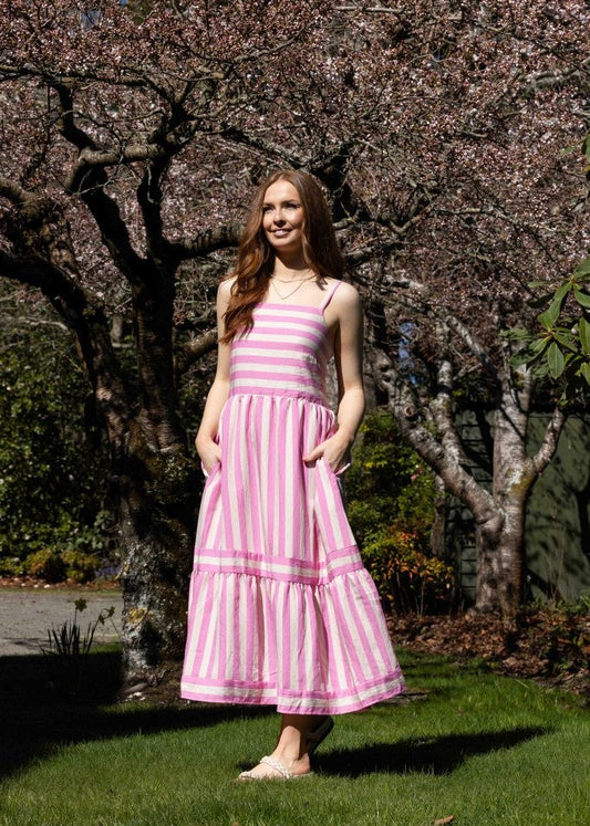 2226 - Olivia Dress - Candy Stripe