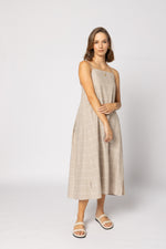 2228 - Ginny Dress - Linen Check