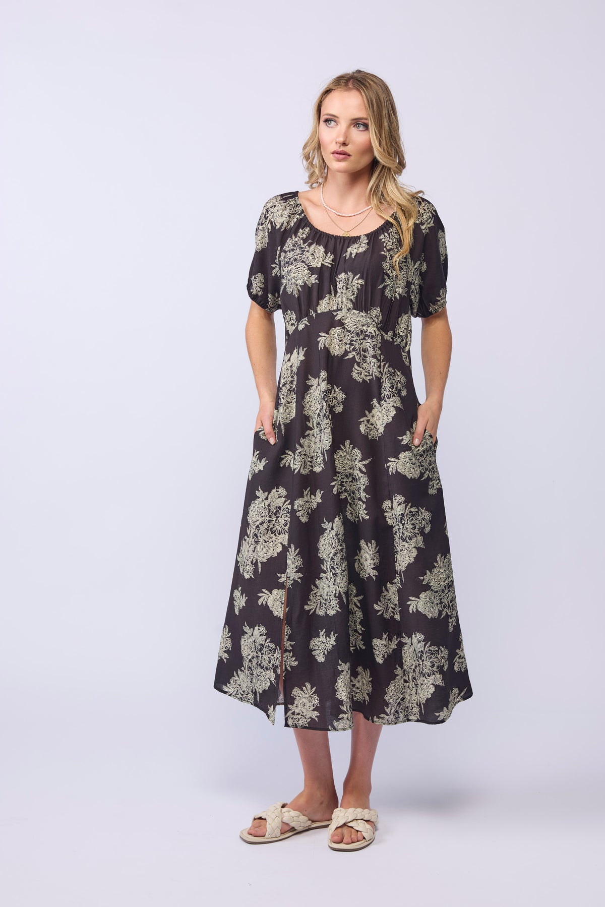 ANNABELLE DRESS - FLORAL SHADE