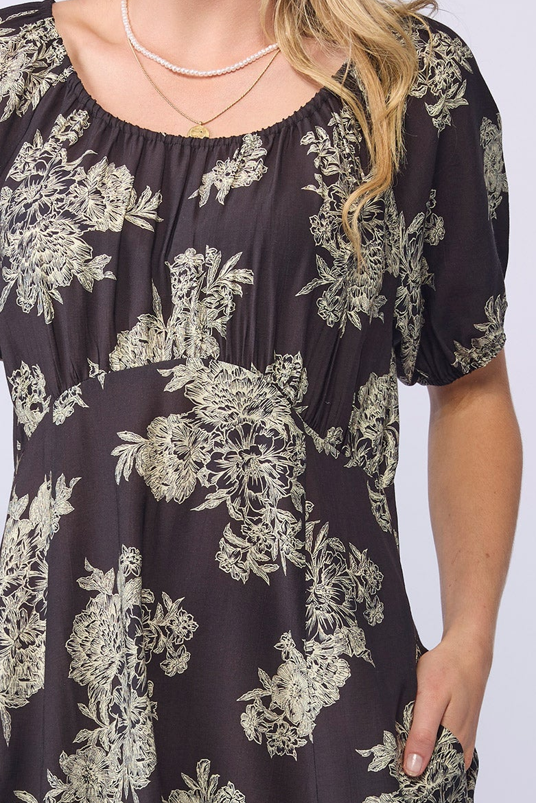 ANNABELLE DRESS - FLORAL SHADE
