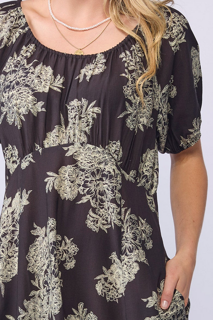 ANNABELLE DRESS - FLORAL SHADE