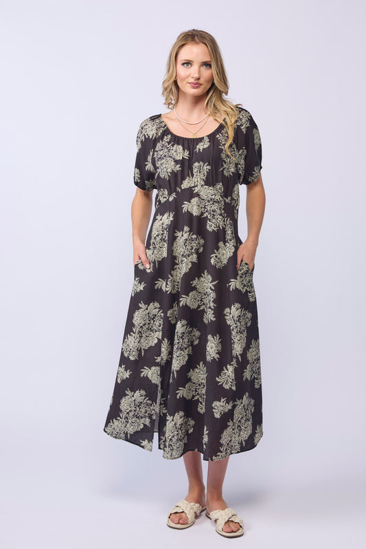 ANNABELLE DRESS - FLORAL SHADE