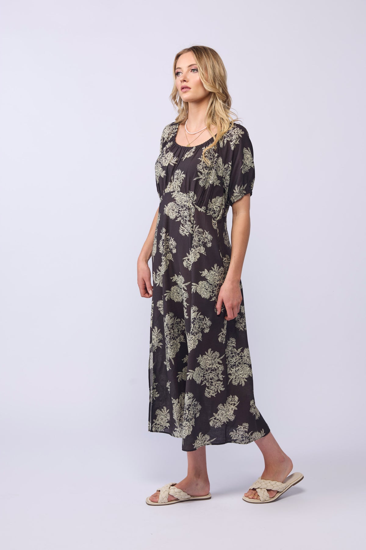 ANNABELLE DRESS - FLORAL SHADE