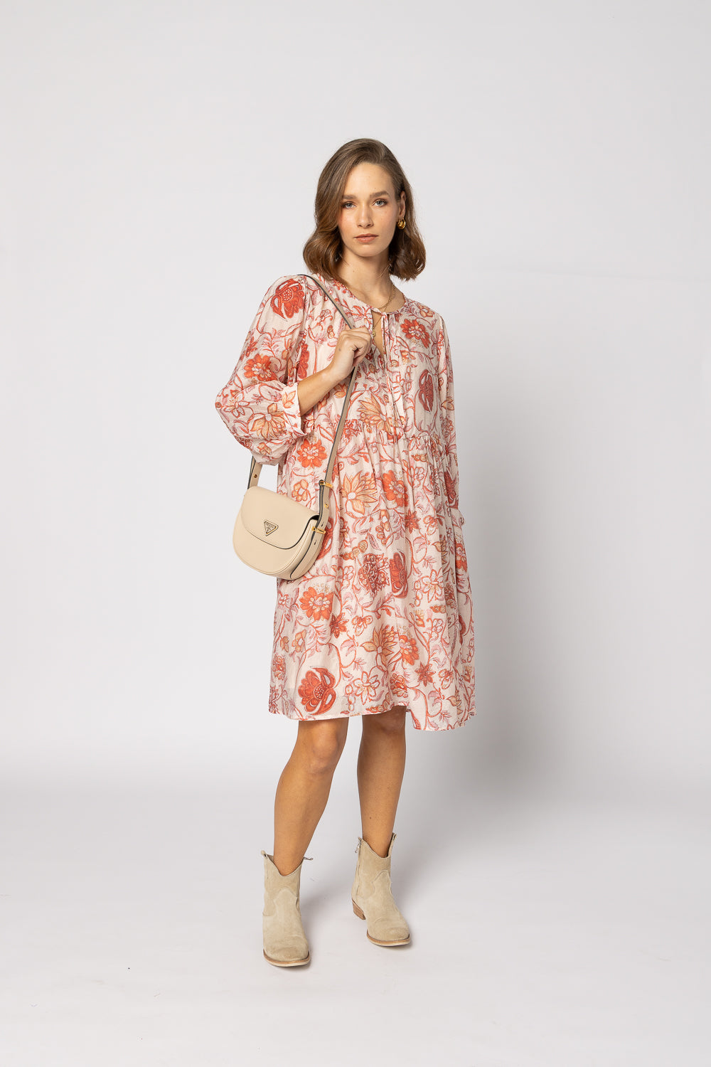 2237 - Indi Dress - Ruby Flowers