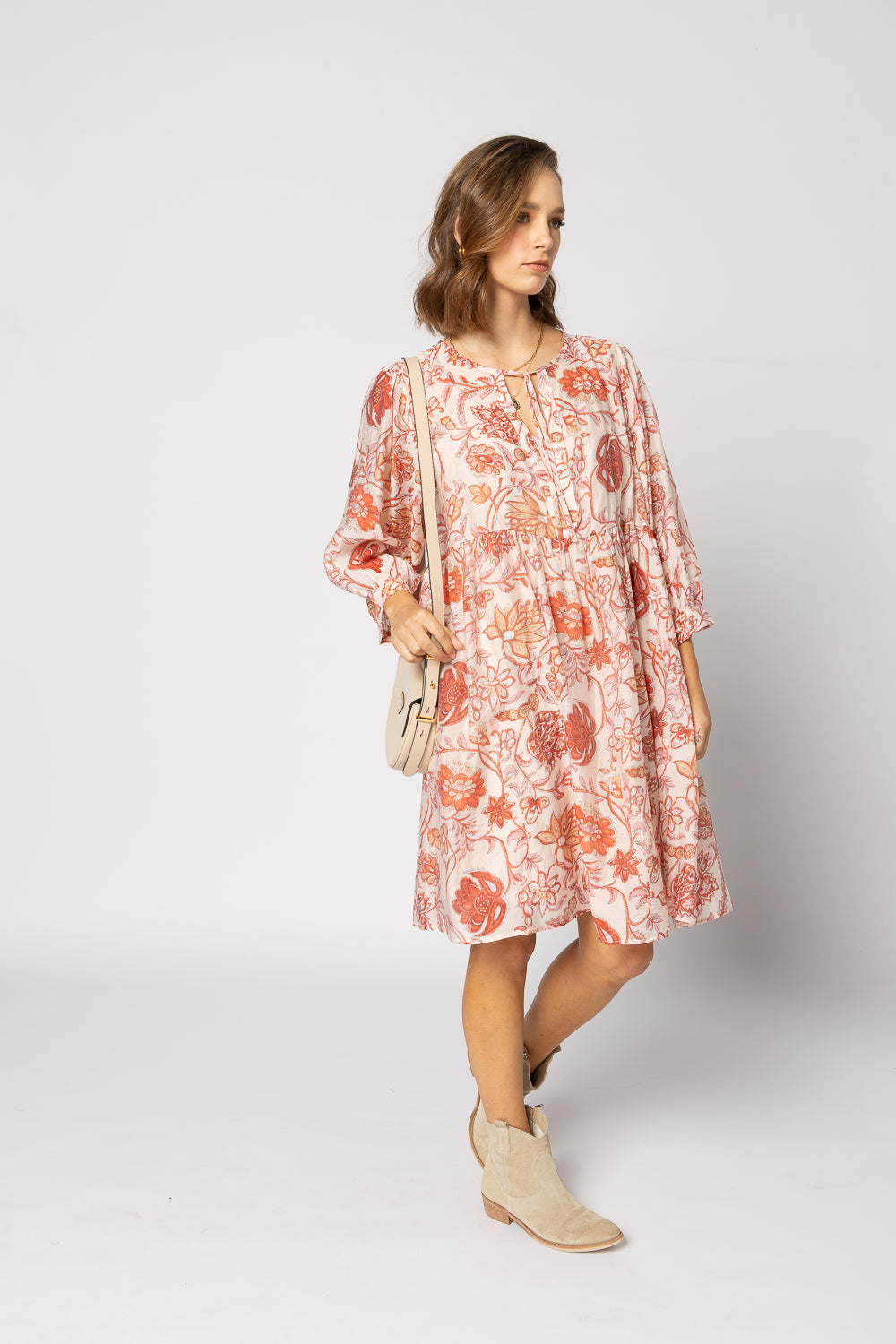 2237 - Indi Dress - Ruby Flowers