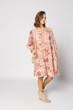 2237 - Indi Dress - Ruby Flowers