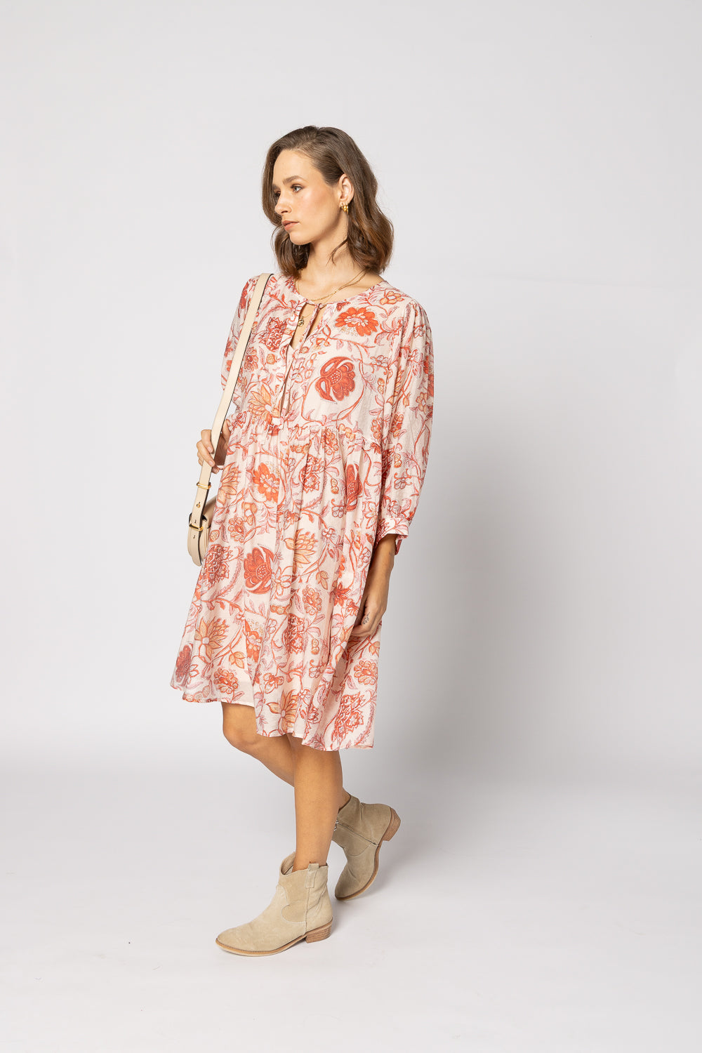 2237 - Indi Dress - Ruby Flowers