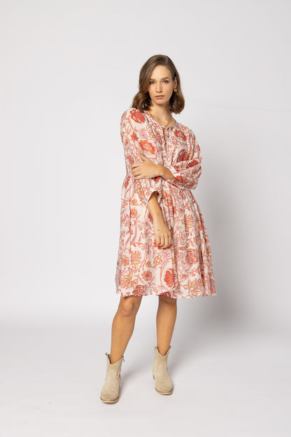 2237 - Indi Dress - Ruby Flowers