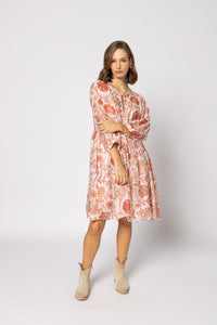 2237 - Indi Dress - Ruby Flowers