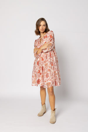 2237 - Indi Dress - Ruby Flowers