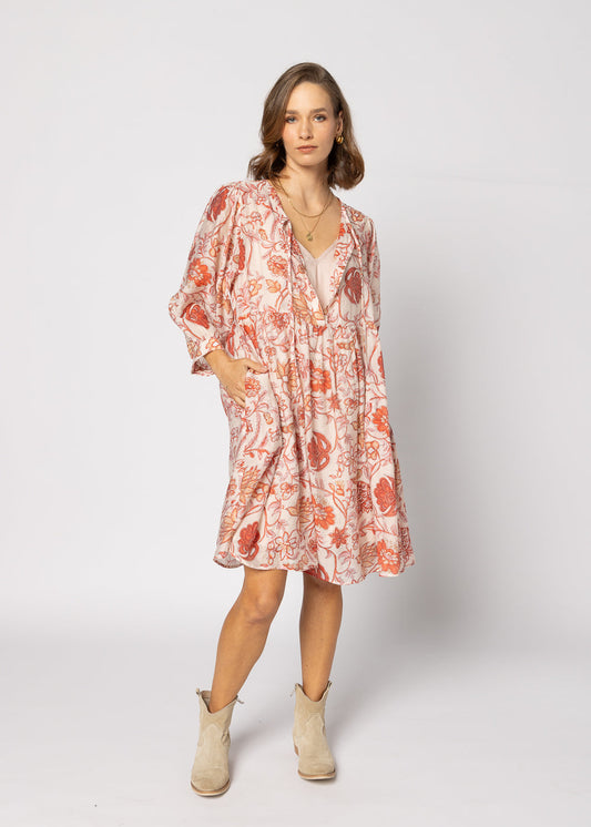 2237 - Indi Dress - Ruby Flowers