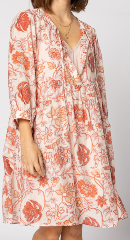 2237 - Indi Dress - Ruby Flowers