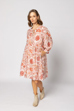 2237 - Indi Dress - Ruby Flowers