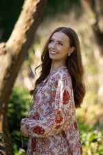 2237 - Indi Dress - Ruby Flowers