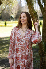 2237 - Indi Dress - Ruby Flowers