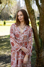 2237 - Indi Dress - Ruby Flowers